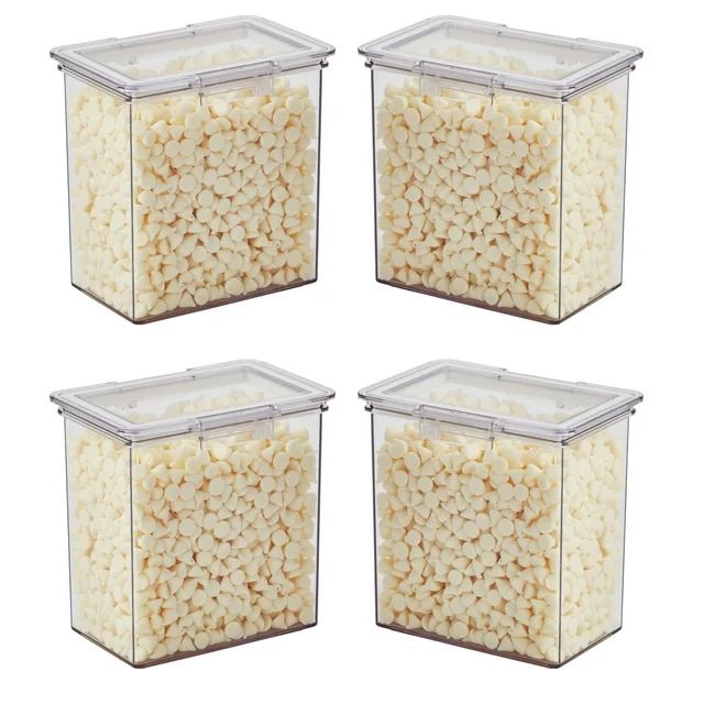 The Home Edit Medium Canisters Food Storage Containers, Clear, Pack of 4 | Walmart (US)