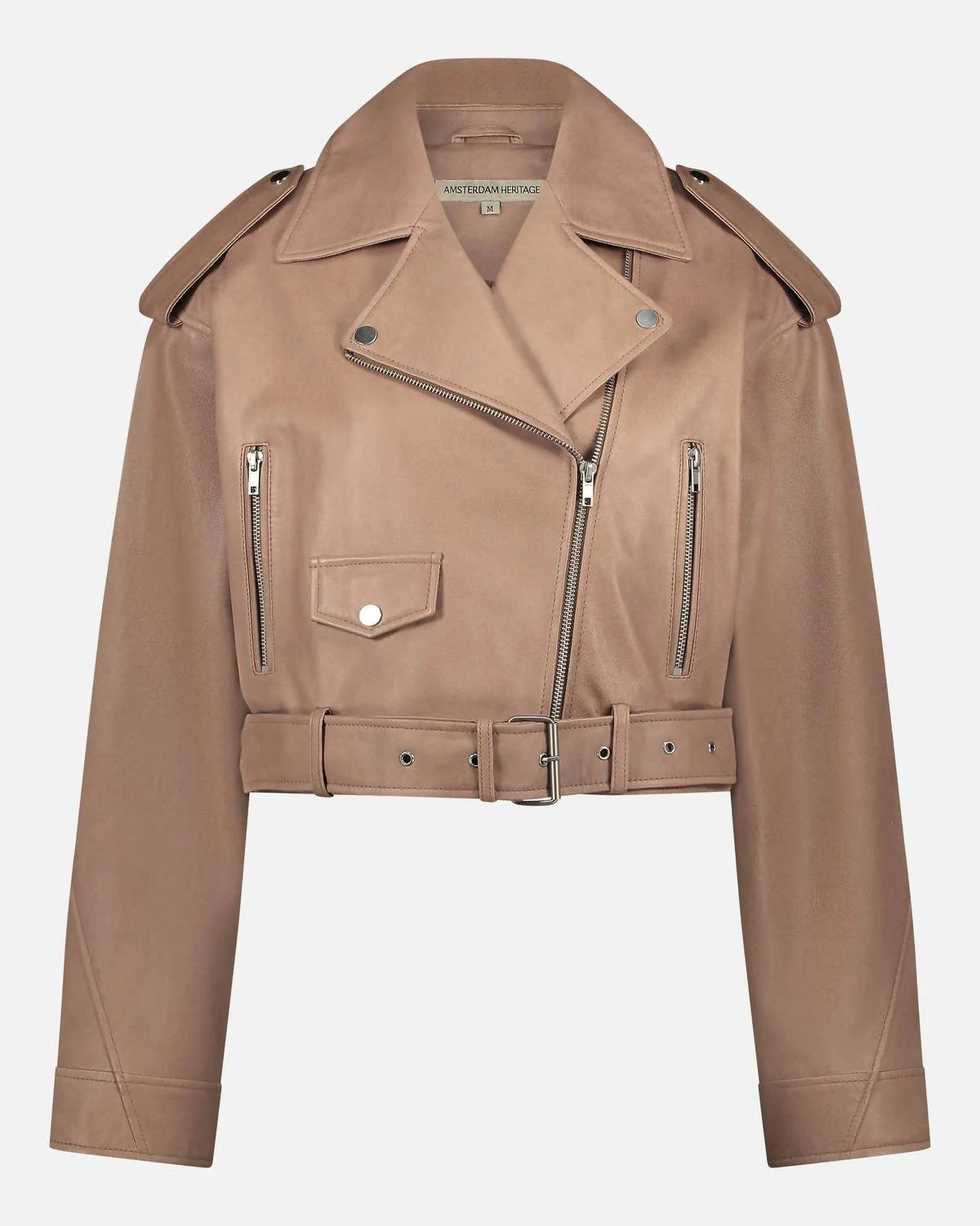 Marlin Leather Jacket In Camel | Shop Simon