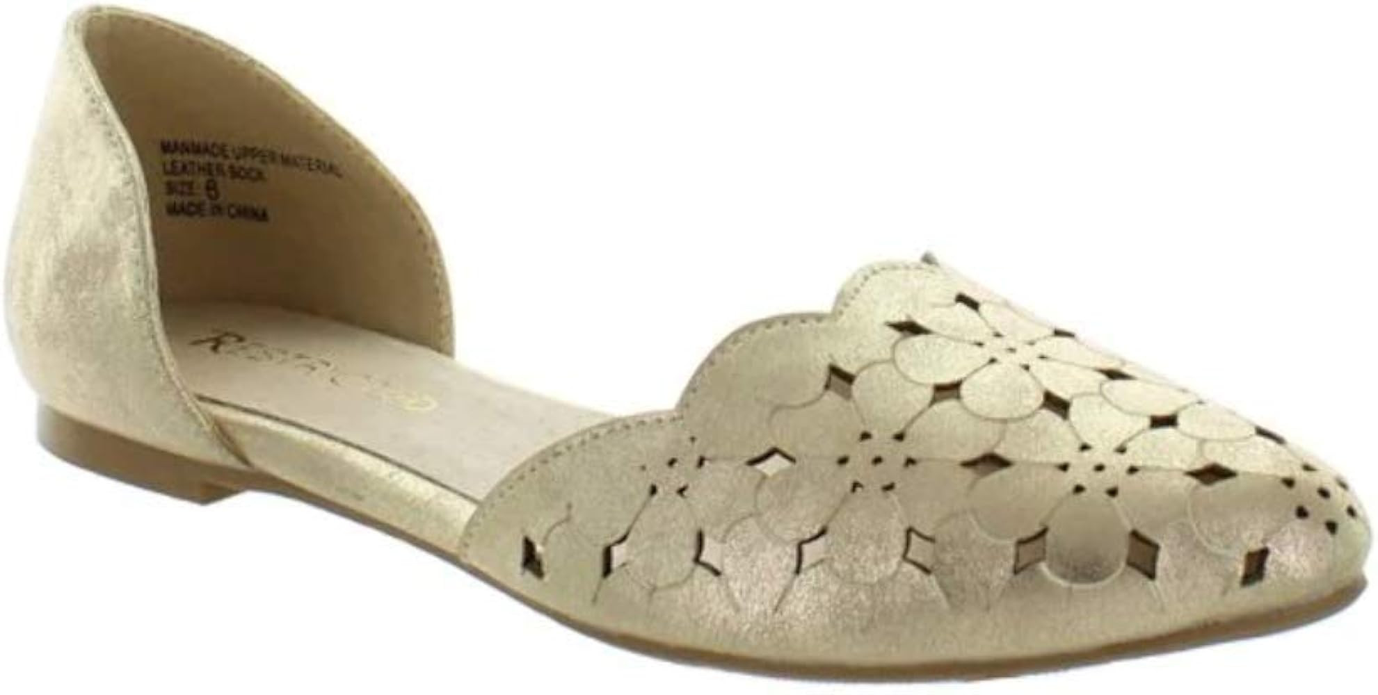 Amazon.com | Restricted Garden Laser-Cut Flat 9 Gold | Flats | Amazon (US)