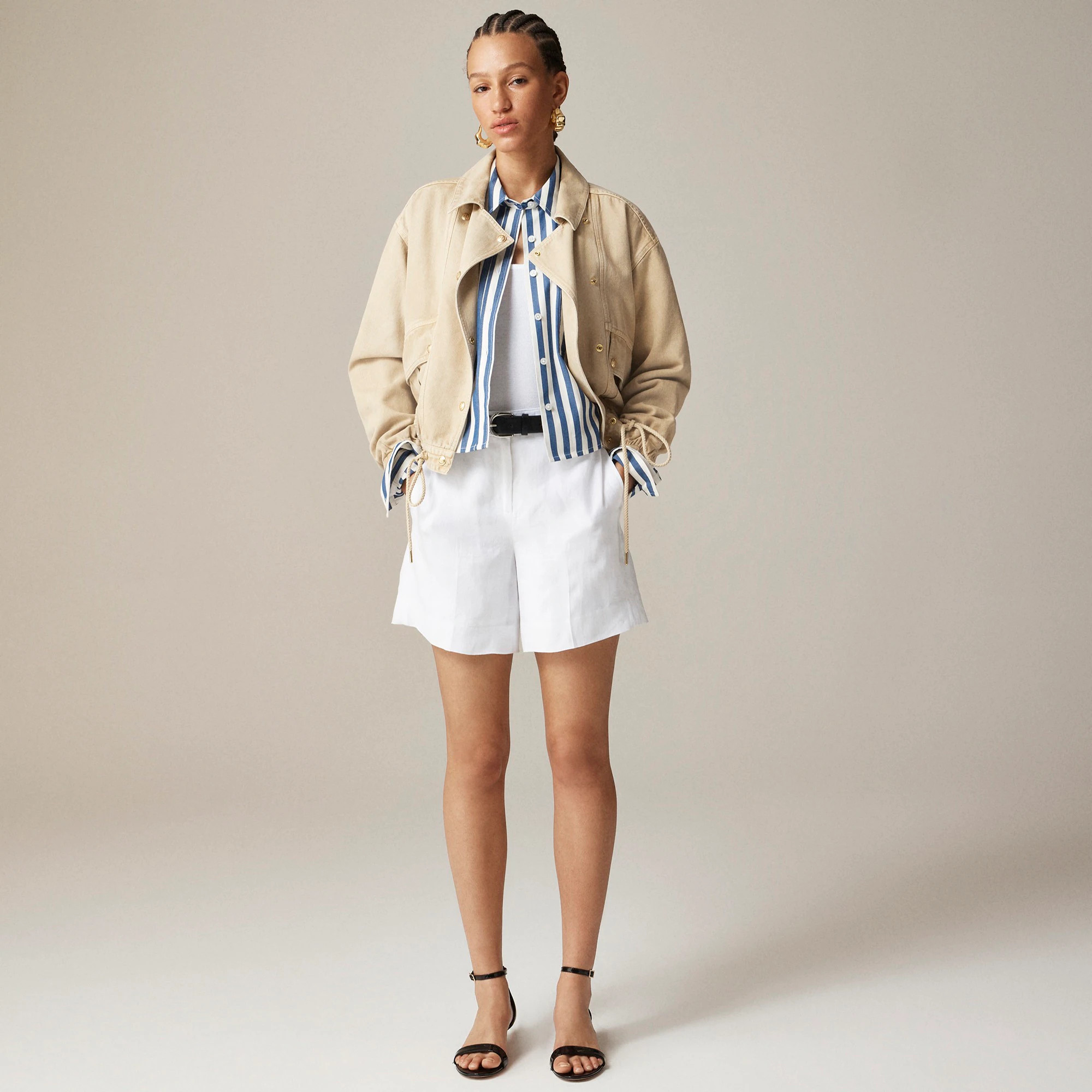 6" Harbor short in linen | J. Crew US