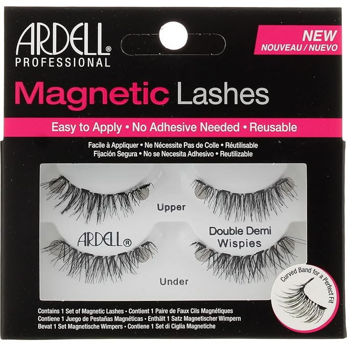 Ardell Magnetic Lashes Double Demi Wispies (2 Packs), Black | Amazon (US)