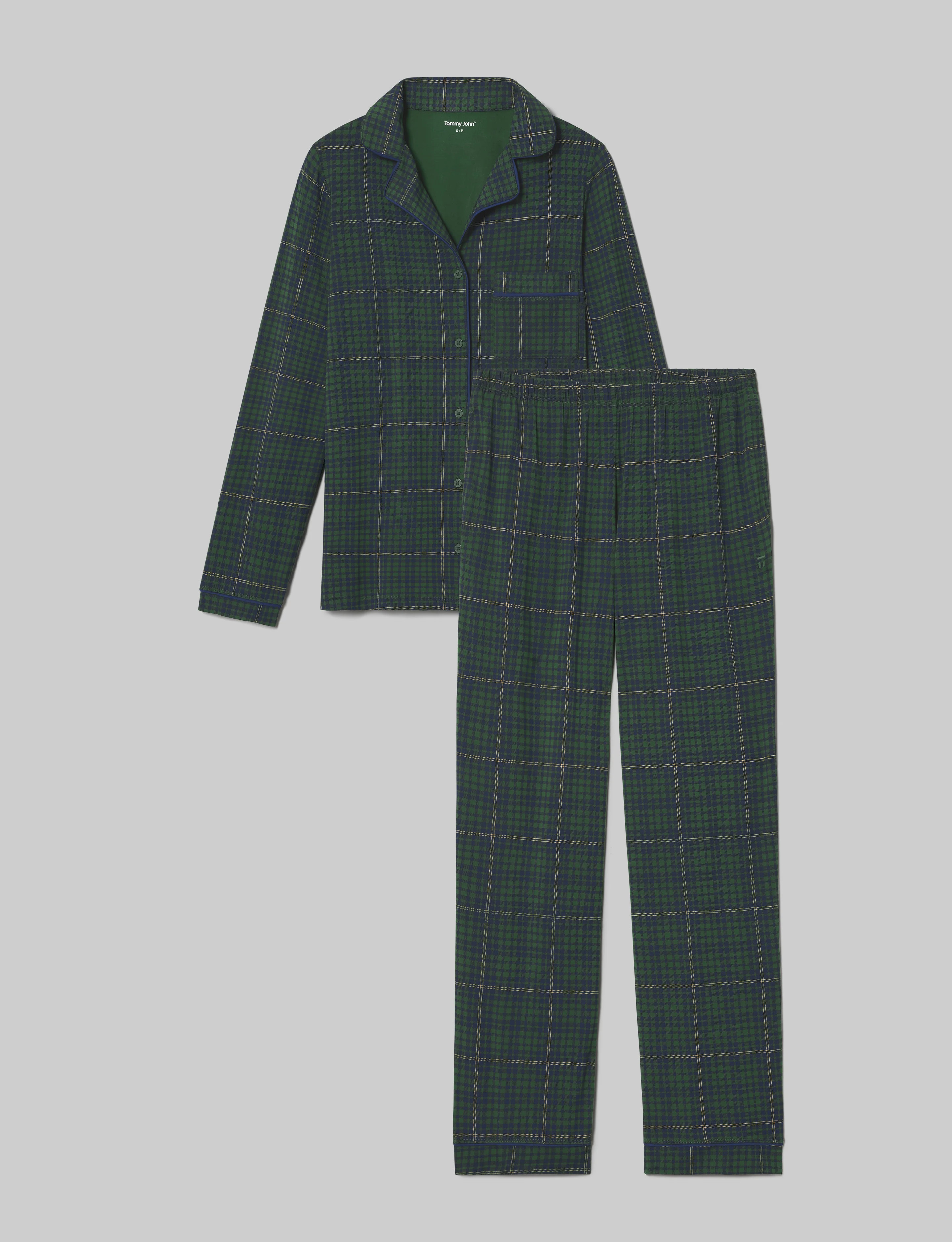 Women's Downtime Long Sleeve Pajama Top & Pant Set | Tommy John