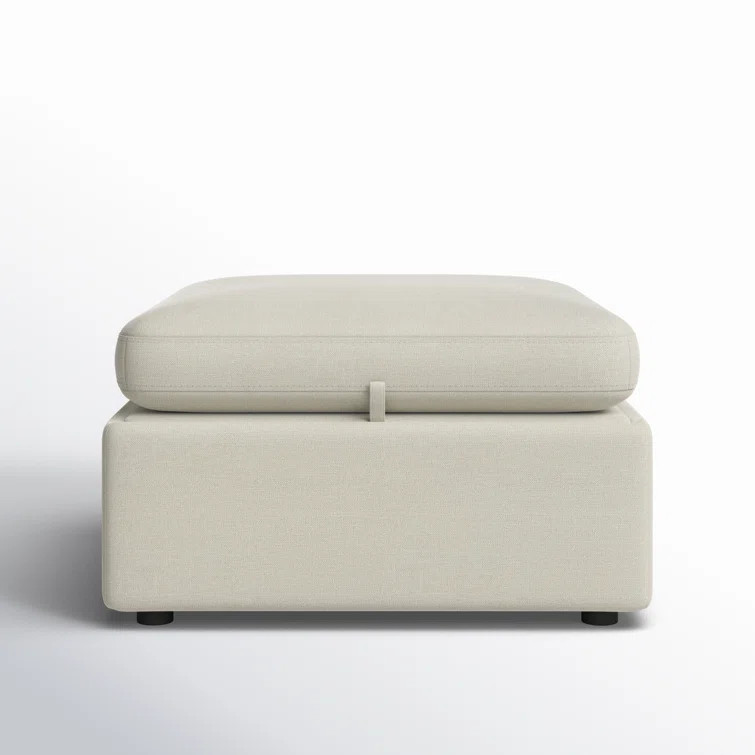 Datura 33.9" Wide Rectangle Storage Ottoman | Wayfair North America