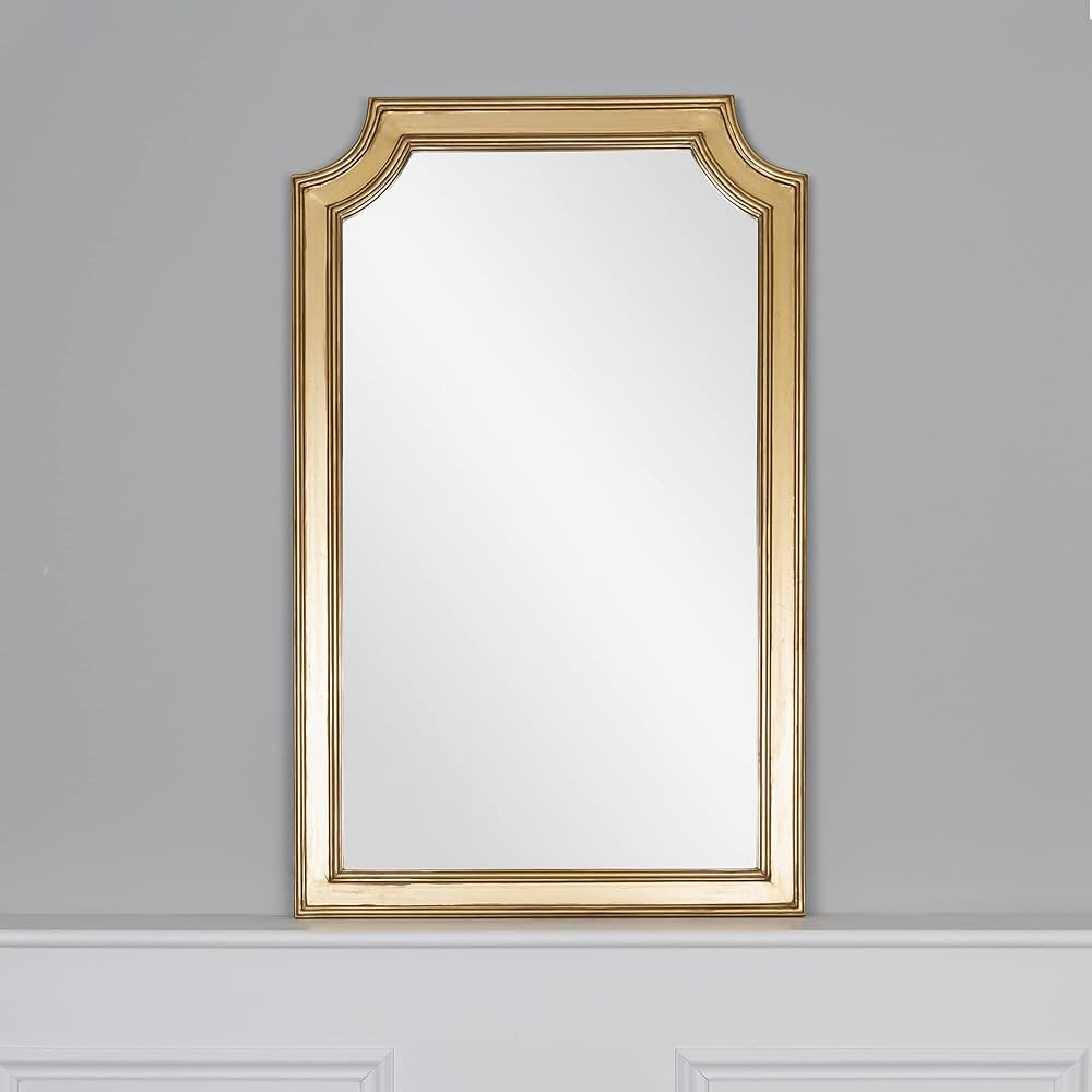 Farmhouse Notched Corner Wall Mirror 24” W x 38.25” L, Bedroom Mirrors for Wall Decor, Decora... | Amazon (US)