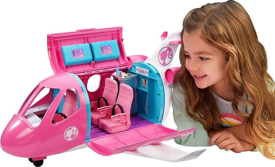 Barbie Dreamplane Transforming Playset with Reclining Seats and Working Overhead Compartments, Pl... | Amazon (US)