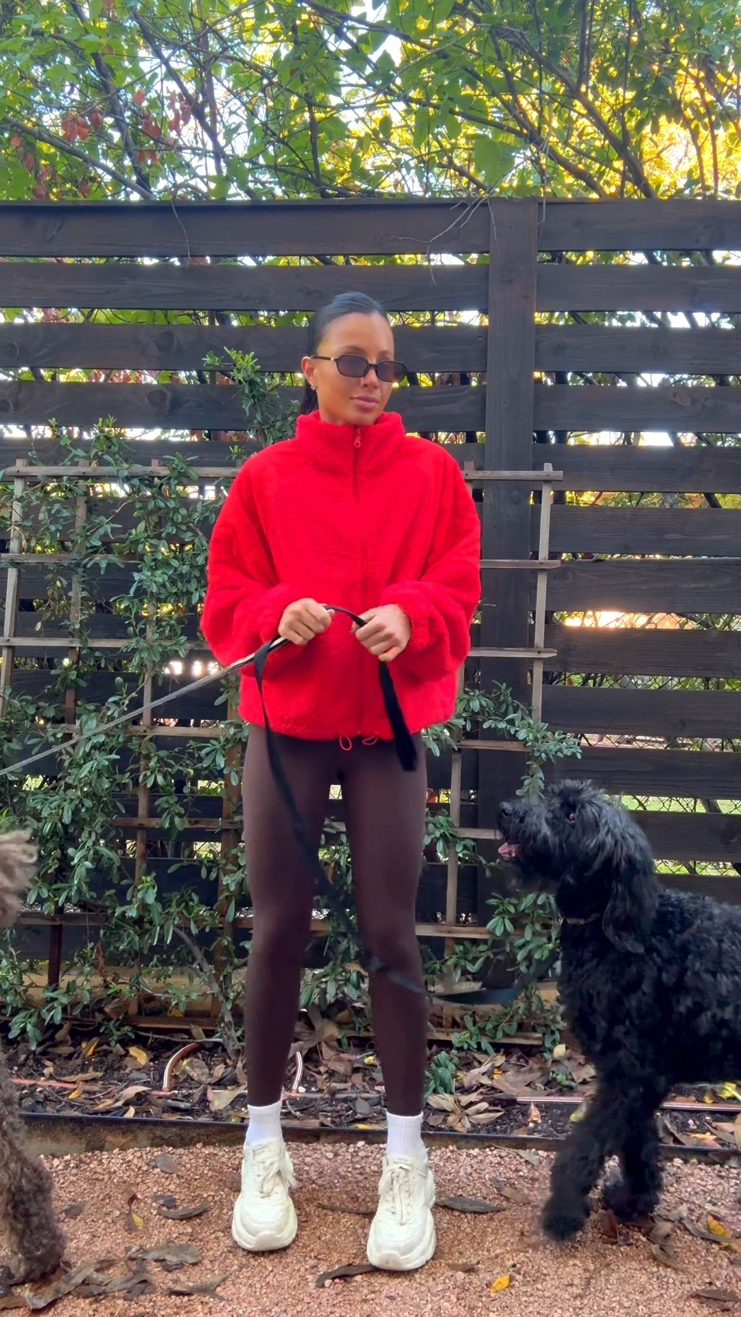 This red❤️ #jacket #fleece #sherpa 

#LTKootd