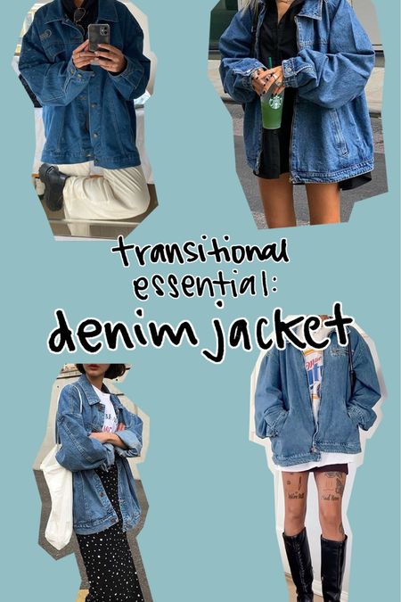 transitional style essential: the oversized denim jacket

#transitionalstyle #springfashion

#LTKstyletip