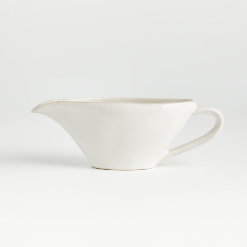 Marin White Gravy Boat + Reviews | Crate and Barrel | Crate & Barrel