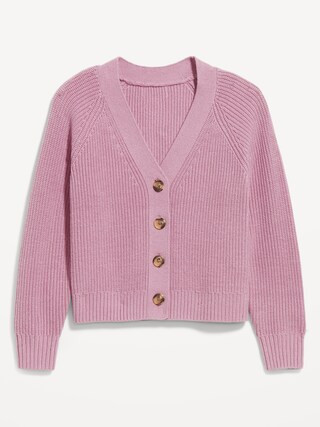 Shaker-Stitch Cardigan Sweater | Old Navy (CA)