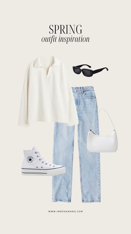 spring outfit inspiration. spring outfits. sweater pullover. abercrombie 90s straight leg jeans. converse platforms. amazon sunglasses.

#LTKunder100 #LTKstyletip #LTKunder50
