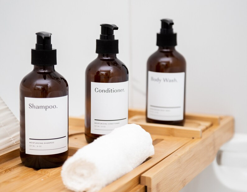 Modern Minimalist Soap Labels | Waterproof | Home & Bath Organization | Etsy (CAD)