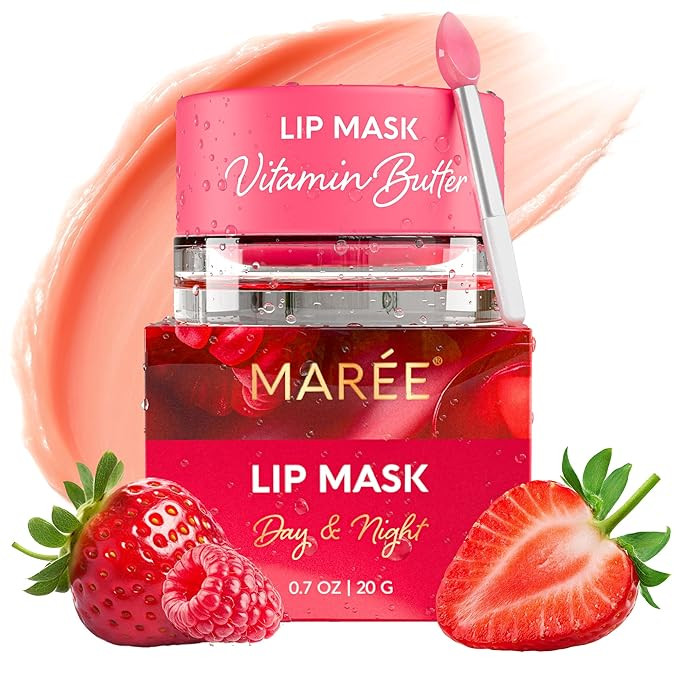 MAREE Lip Mask Overnight - Lip Moisturizer For Very Dry Lips - Hydrating Lip Butter Balm with Hya... | Amazon (US)
