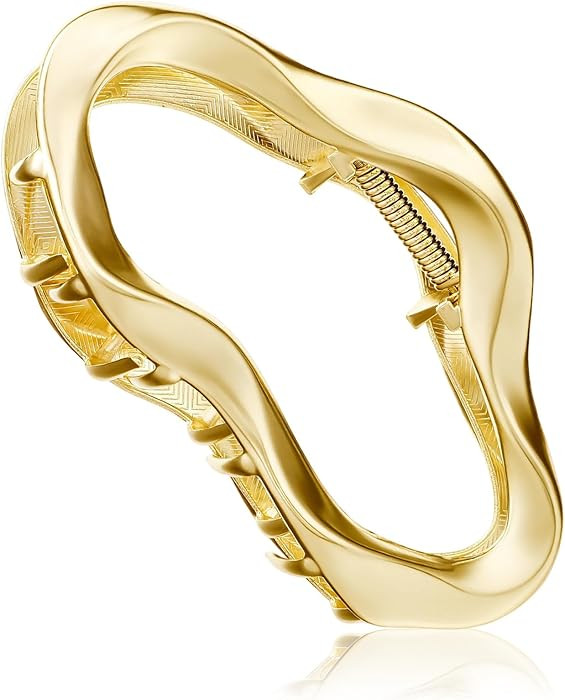 Ymapinc Large Gold Claw Clip for Women, Cute Cloud Hair Clips for Thick & Thin Hair, Non-Slip Met... | Amazon (US)