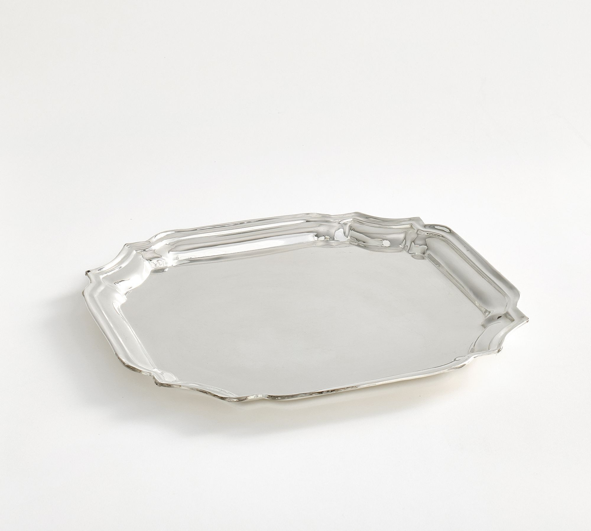 LoveShackFancy Silver Champagne Serving Tray | Pottery Barn (US)