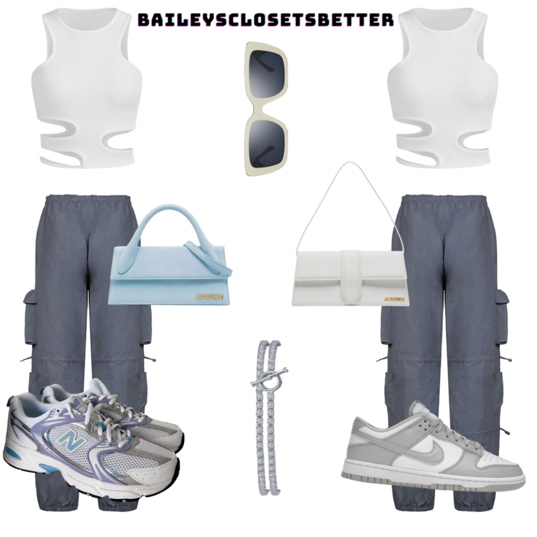 Two shoe options for the comfortable and trendy girls🤍 

Shein outfits - jacquemus purse - new balance shoes - jordan 1 shoes - Tory Burch glasses

#LTKshoecrush #LTKeurope #LTKstyletip