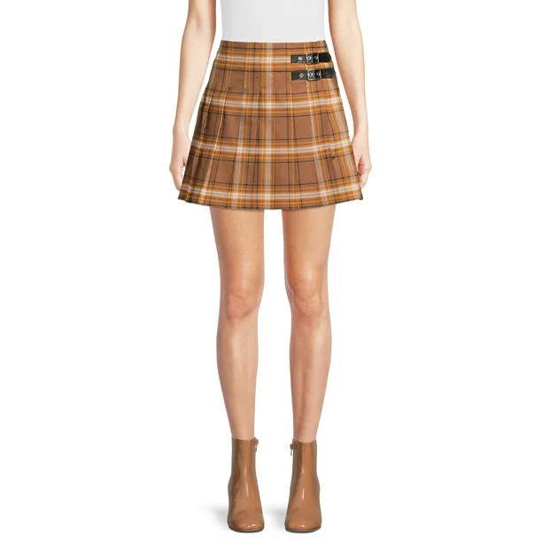 No Boundaries Juniors' Pleated Skirt - Walmart.com | Walmart (US)
