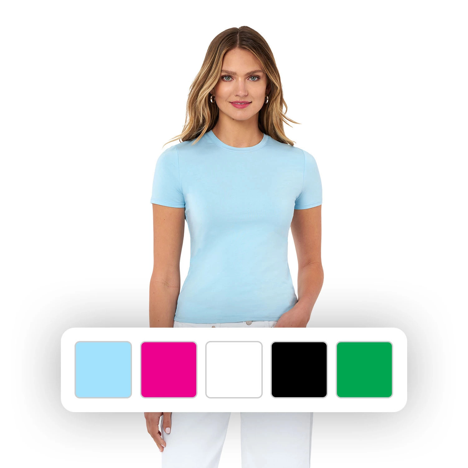 Edited by Remi Bader Baby Tee Light Blue1X:- 1X, Light Blue | Sam's Club