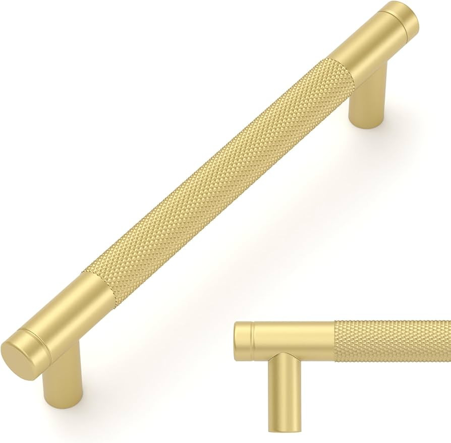 Amerdeco 10 Pack Brushed Gold Cabinet Pulls 5 Inch(128mm) Hole Center Drawer Pulls Cabinet Hardwa... | Amazon (US)