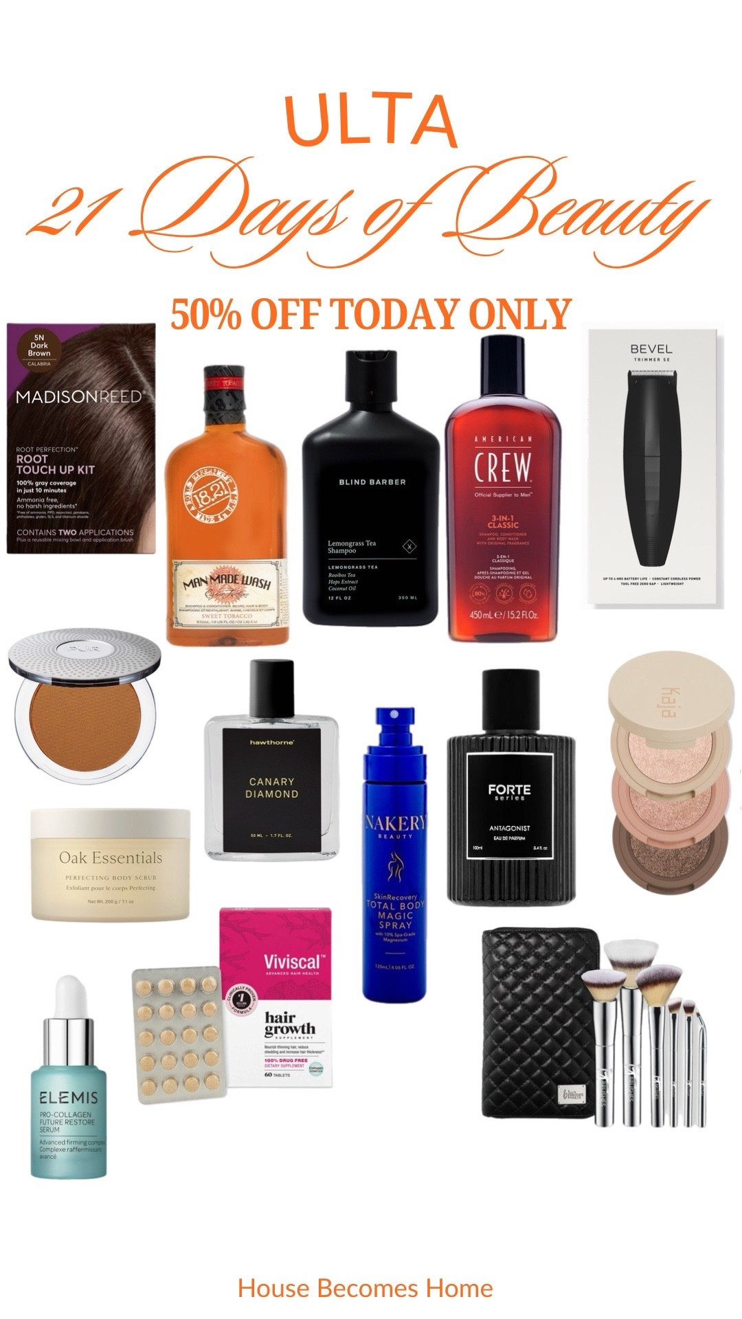 Ulta 50% off today only!




#LTKMens #LTKSaleAlert #LTKBeauty