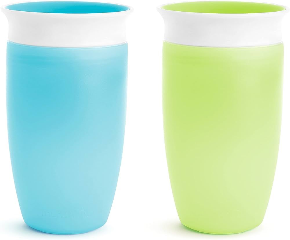 Munchkin® Miracle® 360 Toddler Sippy Cup, Green/Blue, 10 Oz, 2 Count | Amazon (US)
