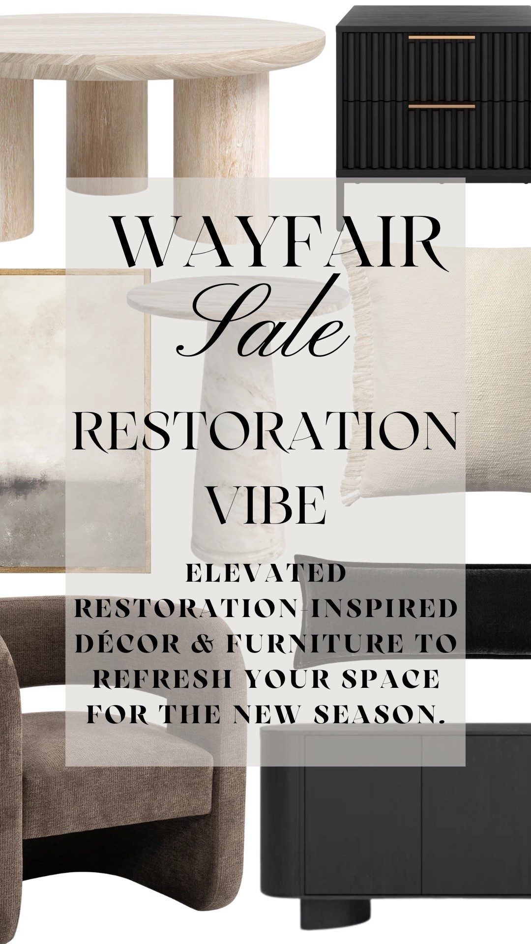 RH-inspired and on major sale for Labor Day 🖤
I’m loving these Wayfair pieces for a high-end, curated feel — from the thick round wood coffee table and fluted nightstand to luxe marble, velvet, and abstract accents. Timeless, elevated, and perfect for a fall home refresh.

#LTKOver40 #LTKSaleAlert #LTKHome