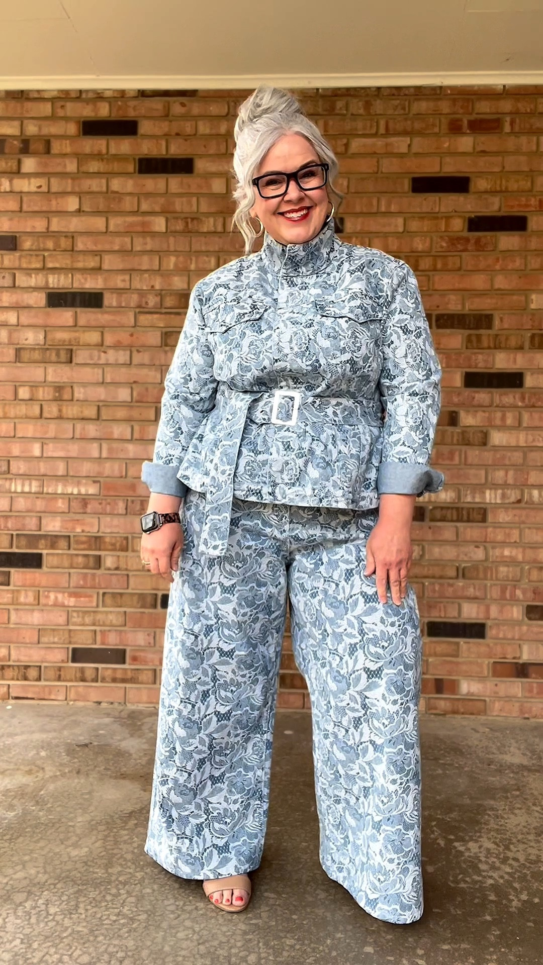 Head Over Heels IN LOVE w/this set from @Eloquii  I’m wearing size 16 in the top and bottom (should have sized down to a 14 in the pants) I just couldn’t wait to show you!!! 
#sponsored #over50fashion #OOTD #over50style #dopaminedressing 

#LTKOver40 #LTKPlusSize #LTKootd