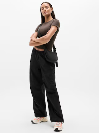 Signature Rib Crop Tee | Athleta