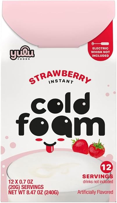 Palitos de Espuma Fría Instantánea de Fresa (12 Porciones, 8.47 oz) | Crema de Frutas Sin Láct... | Amazon (US)