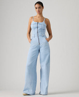 Women's Bustier Scoop Neck Jumpsuit | Macy's
