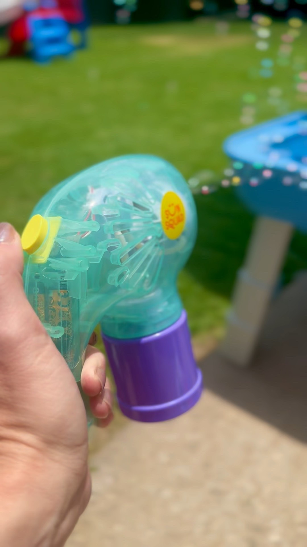 Awesome
Bubble wand especially for littles. Turns on and off by a button so no holding it to work and is spill proof. Can also set it down and it blows bubbles like a bubble machine! A summer win and only $5

#LTKSwim #LTKKids #LTKSummerEdit