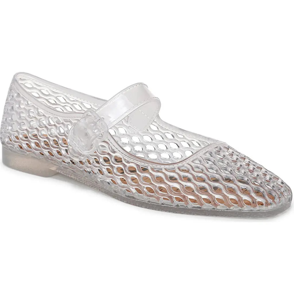 Sam Edelman Michaela Mary Jane Flat in Clear at Nordstrom, Size 12 | Nordstrom