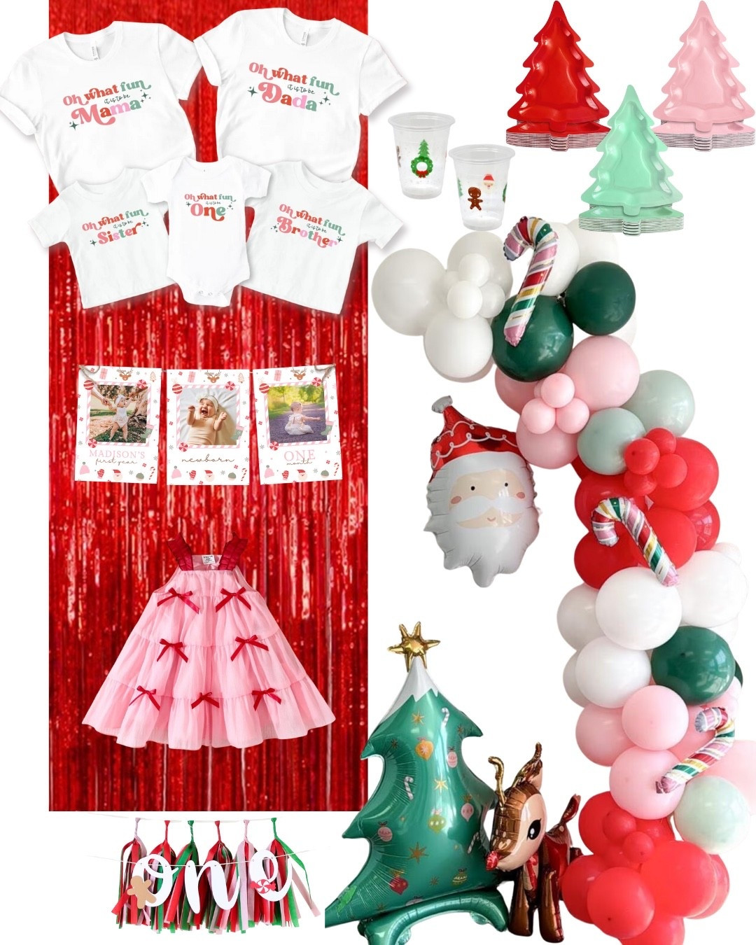 Oh what fun it is to be One - First birthday party theme!


Girl Christmas birthday party decor, Christmas birthday theme for girls, Amazon birthday decor, first birthday theme, family birthday shirts

#LTKholiday #LTKpartywear #LTKbaby