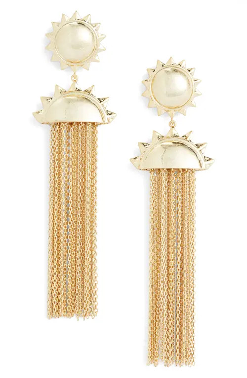 Kendra Scott Sienna Sun Statement Drop Earrings in Gold at Nordstrom | Nordstrom