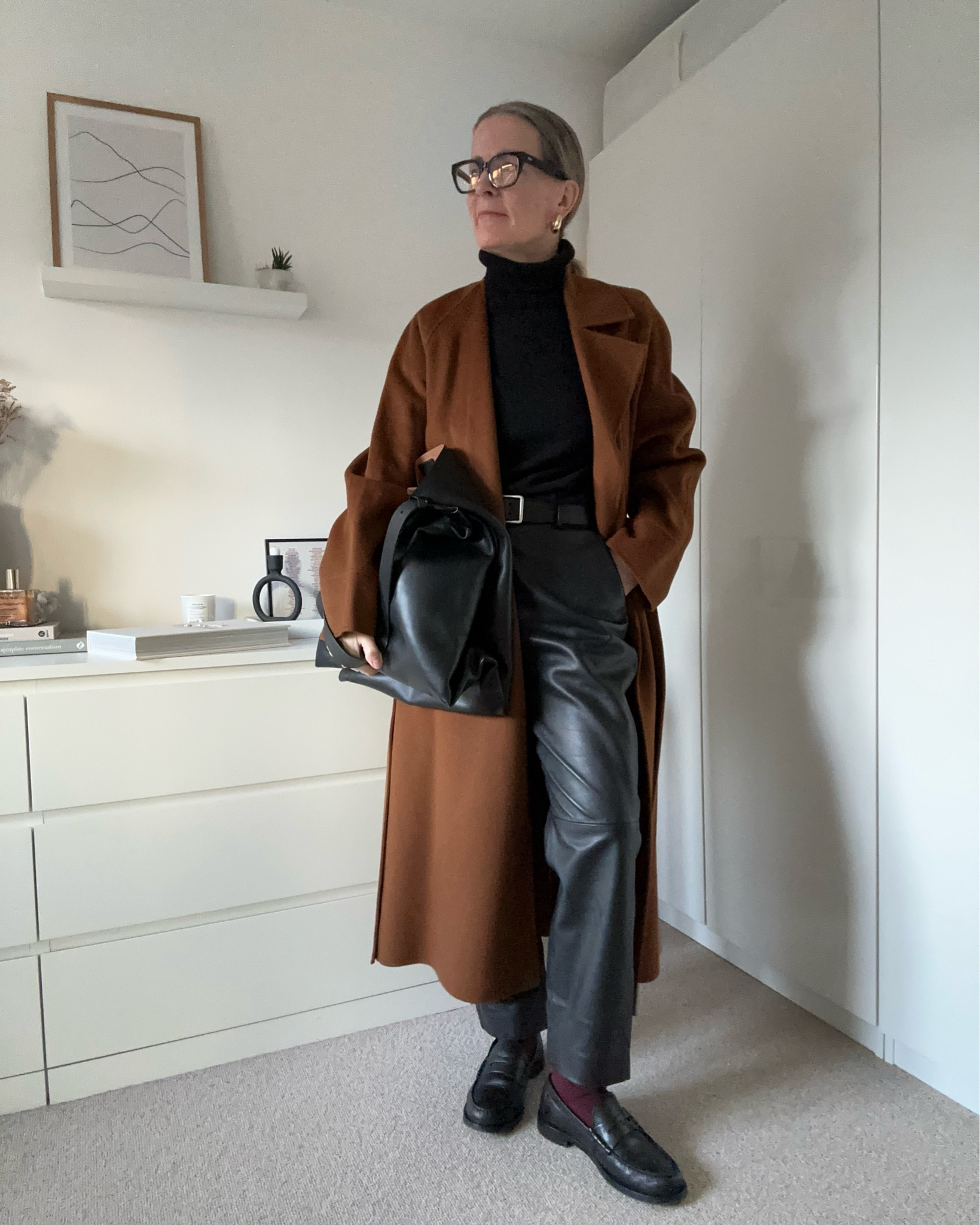 Leather trousers and wool coats all winter long

#LTKover50style #LTKwinter #LTKuk