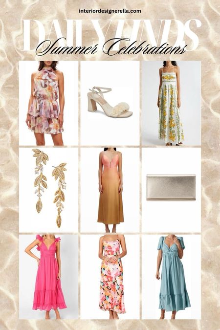 These gorgeous dresses and accessories are perfect for summer celebrations! Scroll down to shop! Xo! 

#LTKShoeCrush #LTKItBag #LTKStyleTip