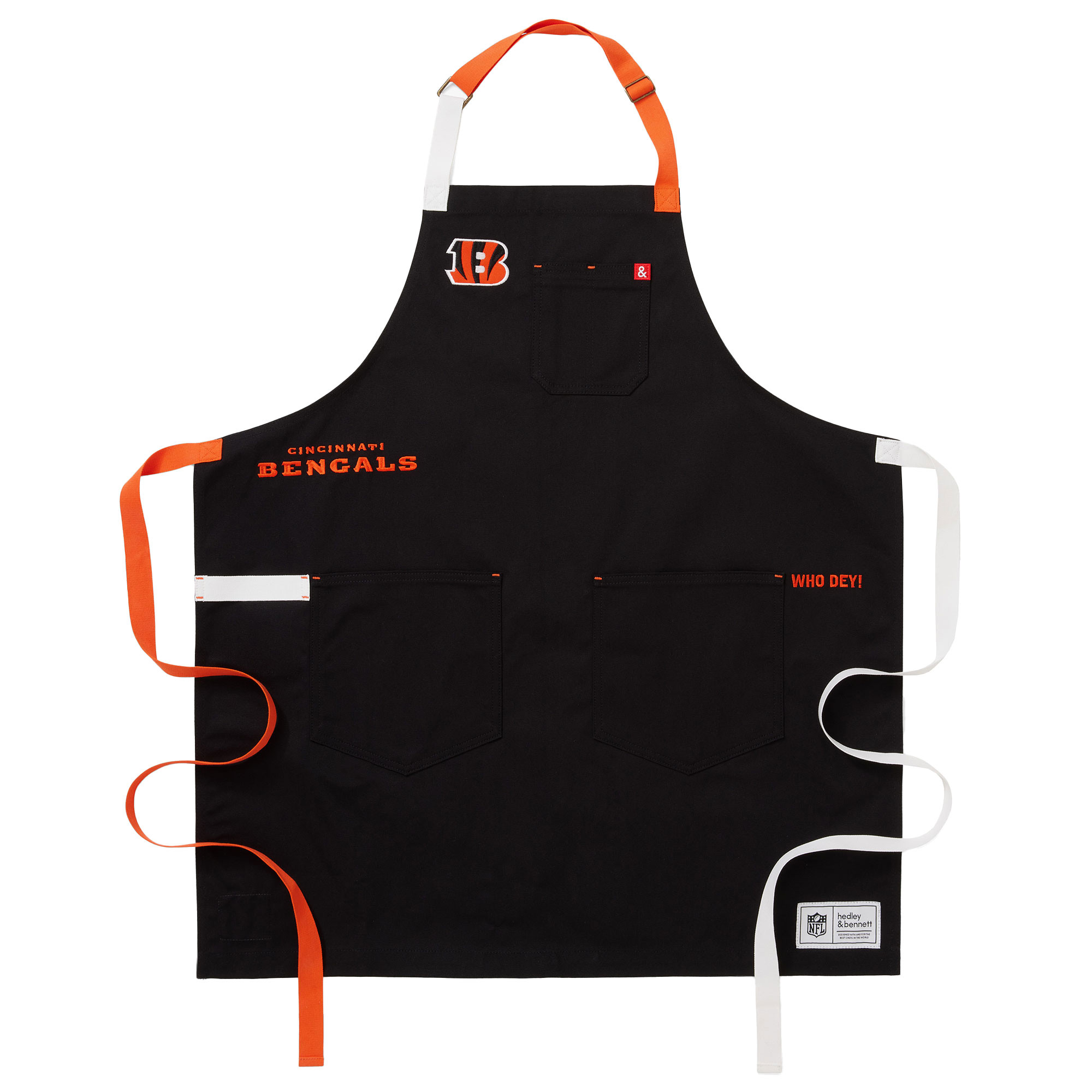 Hedley & Bennett Black Cincinnati Bengals The Essential Apron | Fanatics