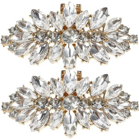 2pcs Shoe Clips Crystal Decorations Shoe Buckles Women Shoe Charms Decorations | Walmart (US)