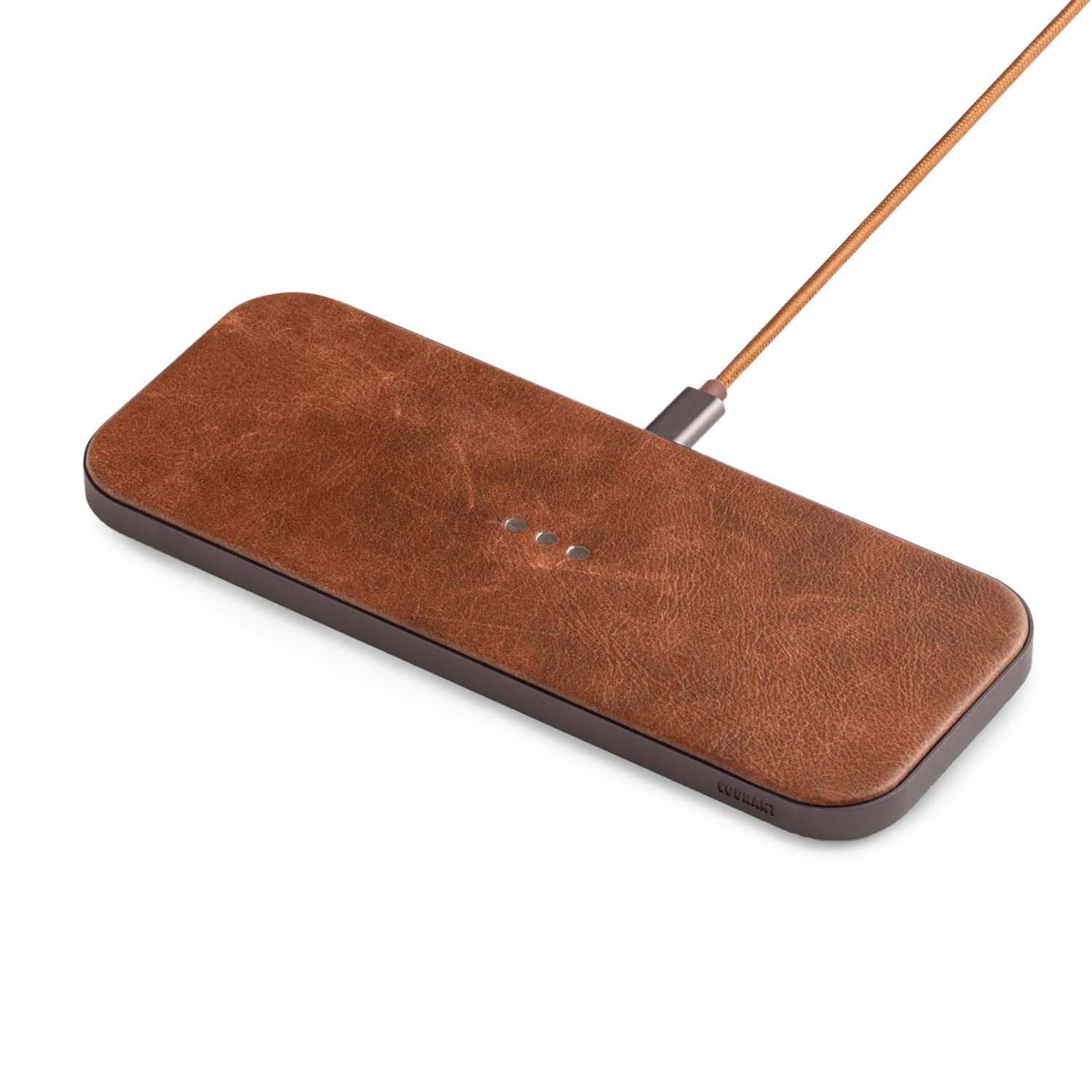 Courant Catch:2 Classics - Italian Leather Dual Wireless Charging Pad - Compatible with iPhone 11... | Amazon (US)