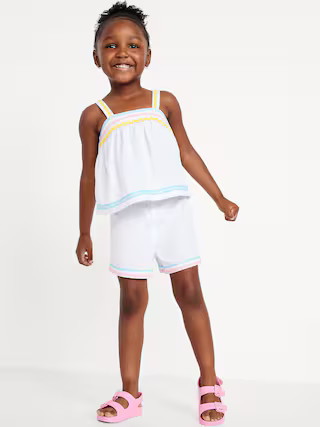 Printed Double-Weave Cami Top and Shorts Set for Toddler Girls | Old Navy (US)