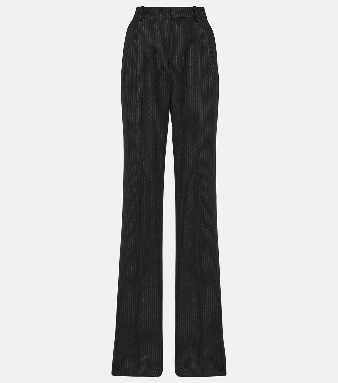 Pinstripe high-rise wool wide-leg pants | Mytheresa (US/CA)