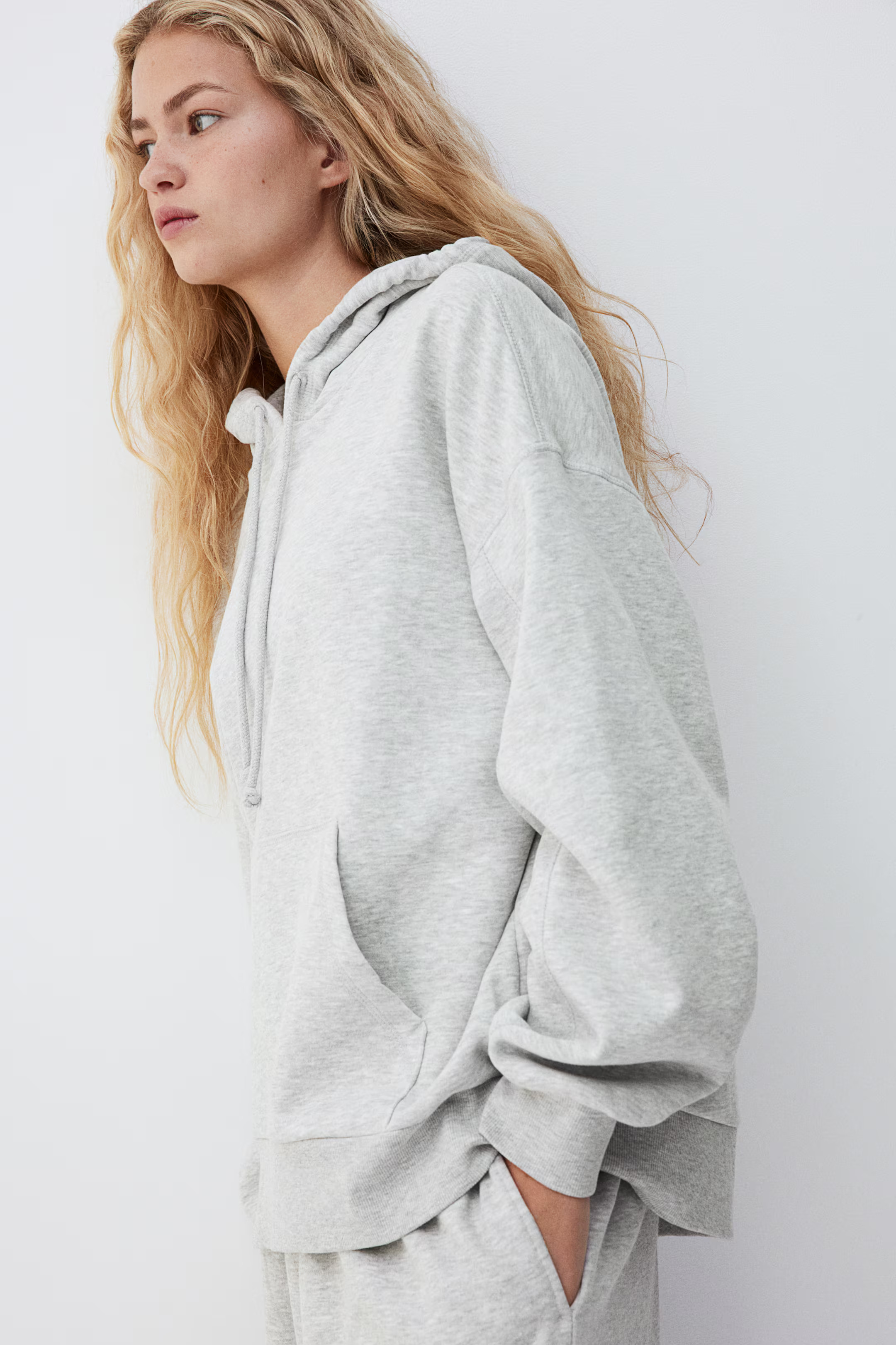 Oversized Hoodie - Gray melange - Ladies | H&M US | H&M (US + CA)