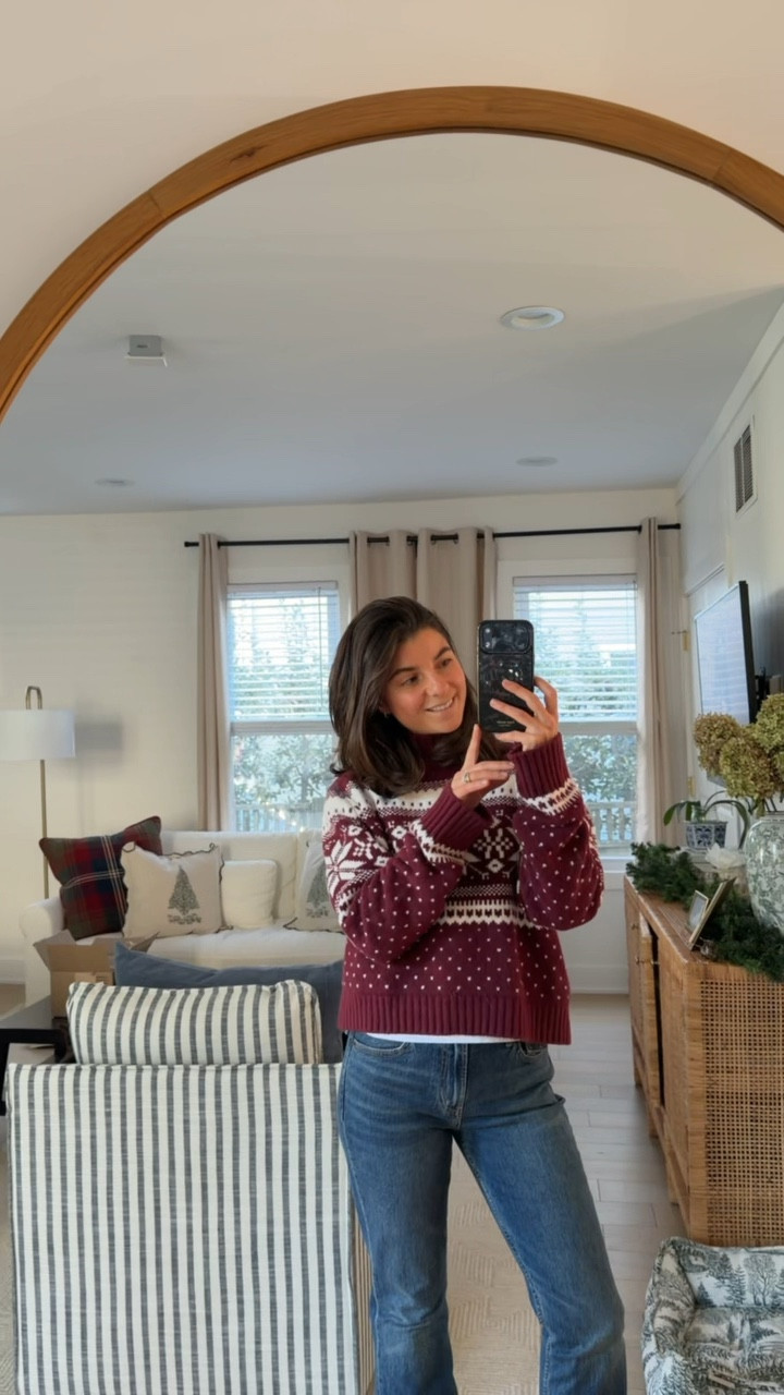 [12/12/25] Full outfit linked, wearing small in sweater and 25 regular in bottoms (this length is perfect for pairing with boots/heels) | my abercrombie code is live!! 40% off everything + stackable 15% with code AFVIVIANE | Offer valid online only 12/9/2025-12/24/2025 in US/CA. Exclusions apply as indicated. Online price reflects discount. Use code AFVIVIANE to get an additional 15% off almost everything in stores and online at checkout from 12/12/2025-12/15/2025 in US/CA. Exclusions apply. See details online.


#LTKSaleAlert #LTKHoliday #LTKPetite