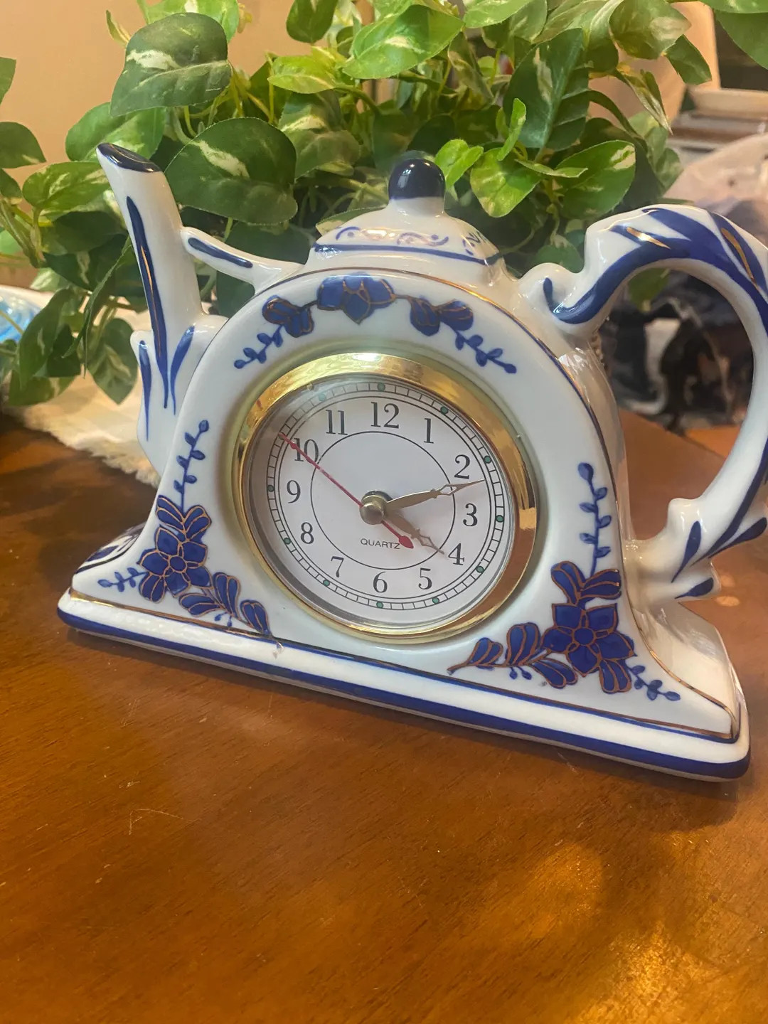 Blue Rose Polish Pottery “Morning Medley” Teapot Clock | Etsy (US)