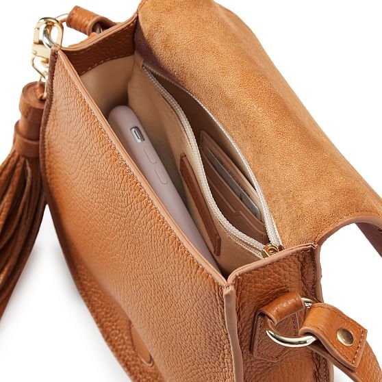 Equestrian Suede Crossbody Bag | Mark and Graham