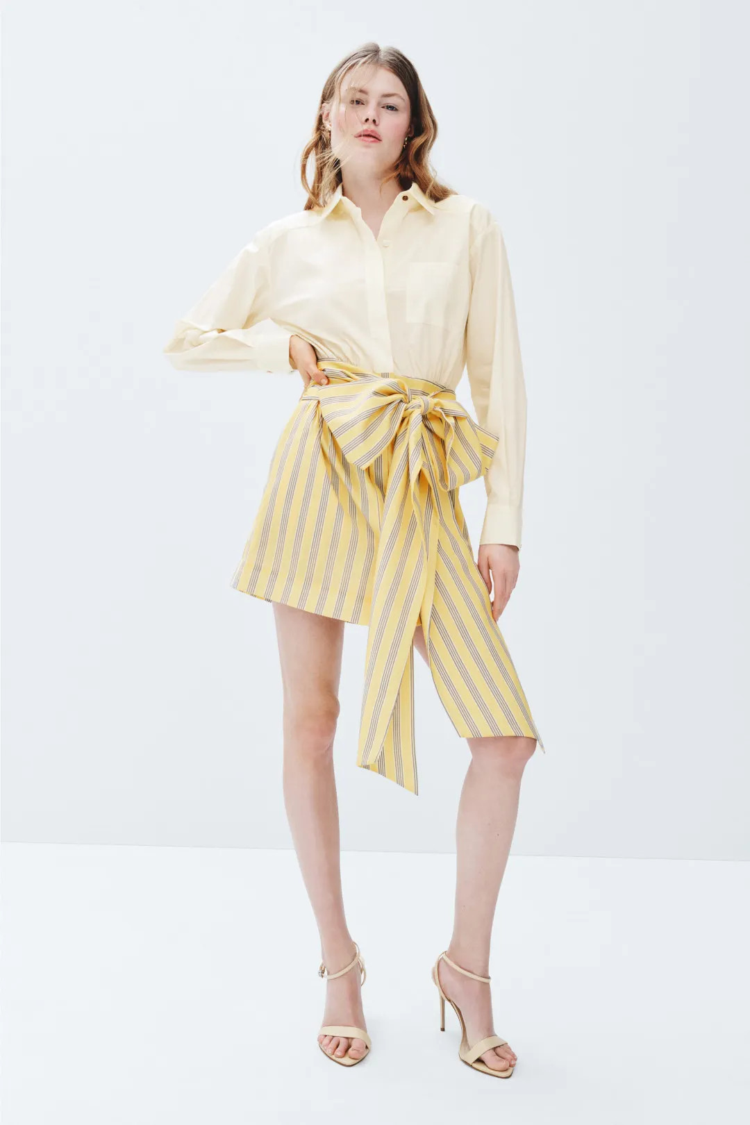 Solid and Striped Bow Shirt Dress | Rent the Runway