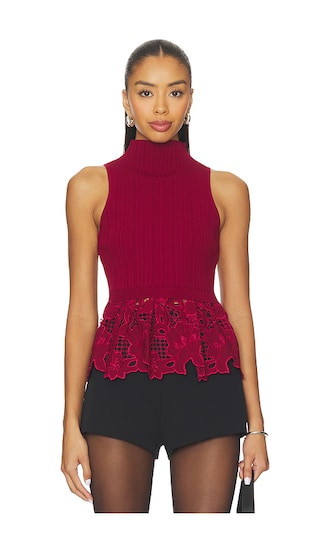 Chantelle Top in Wine | Revolve Clothing (Global)