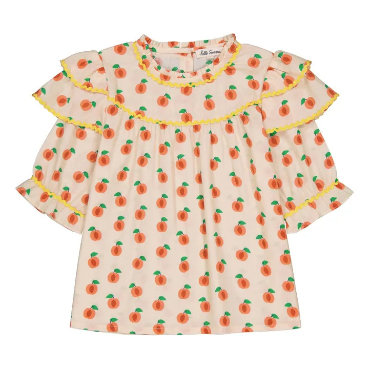 Bluse Jacynthe Pfirsich | Cremefarben | Smallable