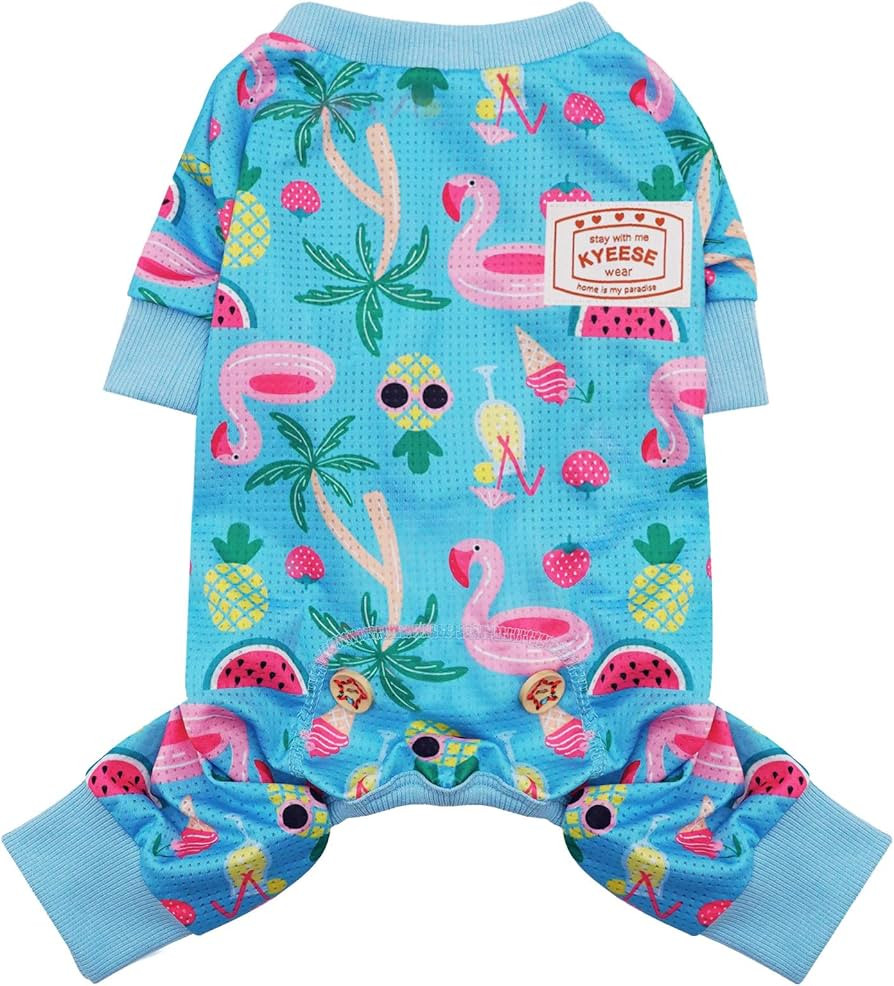 KYEESE Dog Pajamas Lightweight Dog Pjs Dog Onesie Jumpsuit Dog Hair Shedding Cover for Small Medi... | Amazon (US)