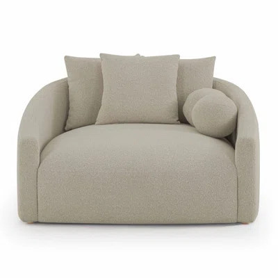 Hanim Cream Boucle Daybed | Wayfair North America