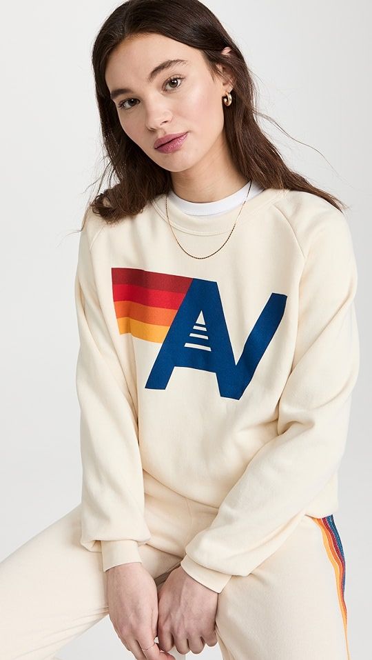Aviator Nation Logo Crew Sweatshirt | SHOPBOP | Shopbop